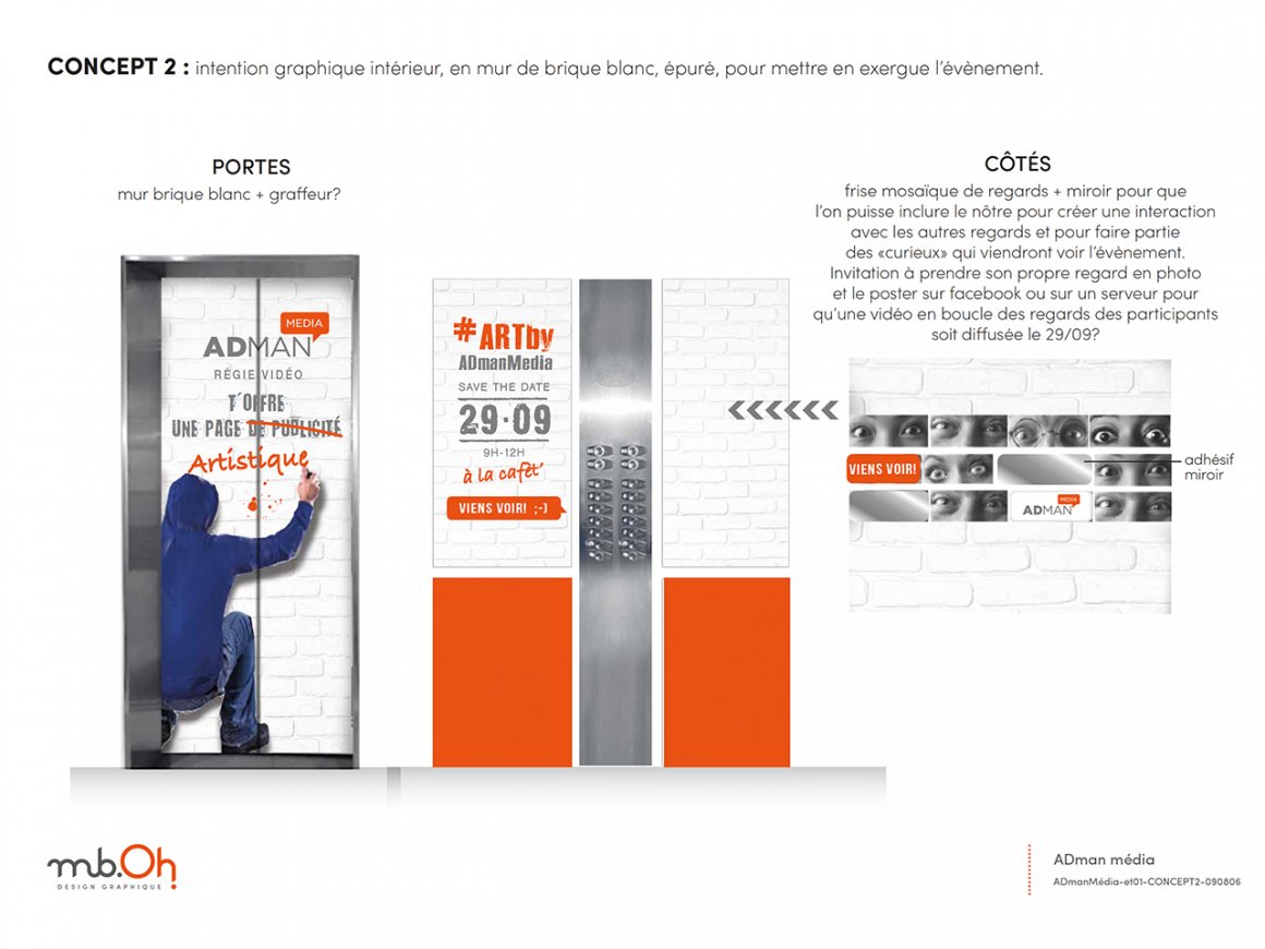 ADMAN MÉDIA COVERING ASCENSEUR